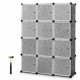 Portable Wardrobe with Doors for Clothes, Shoes and Toys