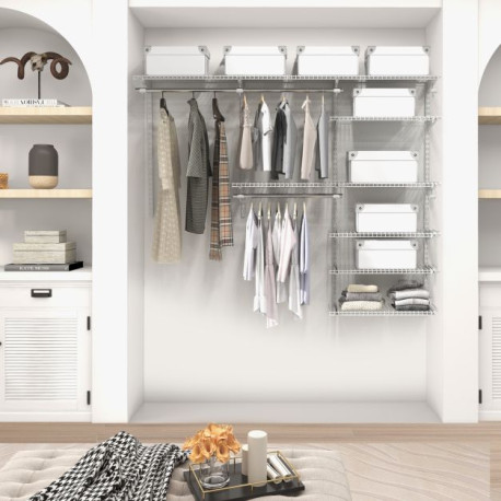 Custom Closet Organizer System Kit with Shelves
