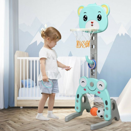 3 IN 1 Kids Basketball Hoop and Stand Set for Kids