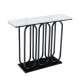 100 CM Faux Marble Entryway Table with Adjustable Foot Pads