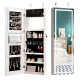 Mirror Jewellery Cabinet with Lights, 2 Keys and Large Capacity