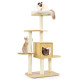 Multi-level Cat Tree with Scratching Posts Condo and Perches