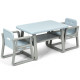 Kids Seating Group with Storage Shelf Armrests Backrests