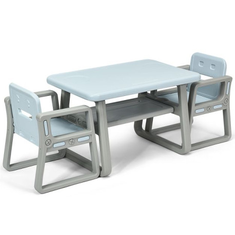 Kids Seating Group with Storage Shelf Armrests Backrests