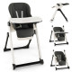 Foldable High Chair with Recline Backrest and Adjustable Height