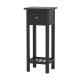 End Table with Storage Shelf and Drawer