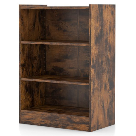 3-Tier Floor Standing Open Bookshelf with Anti-toppling Device