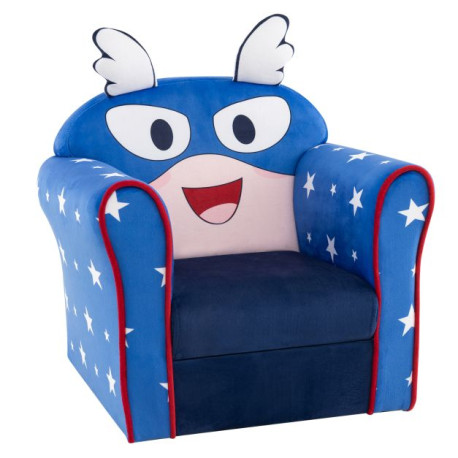 Kids Armchair with Soft Cushion and Cute Pattern