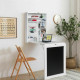 Multi-Function Folding Wall-Mounted Drop-Leaf Table with Chalkboard