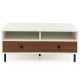 Rectangle Sofa Tea Table with Sturdy Metal Legs for Home Office