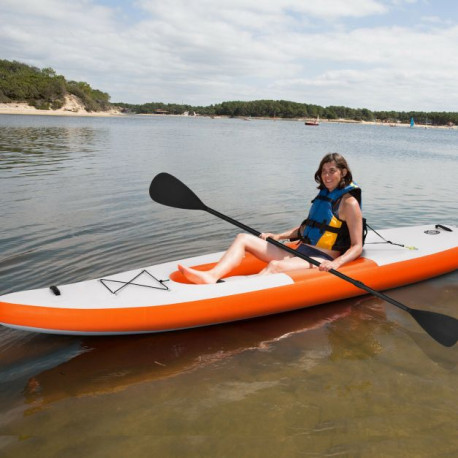 Inflatable Kayak with Adjustable Aluminum Oar for River Lake Sea