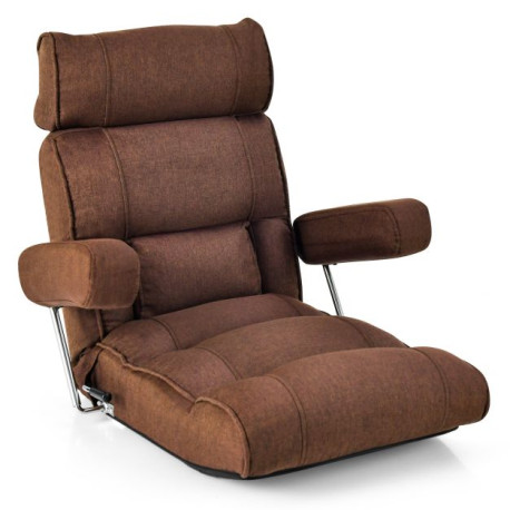 Ergonomic Sofa Lounger Chair with Stepless Adjustment Back