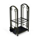 Firewood Log Rack with 4 Pieces Fireplace Tools