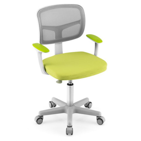 Kids Height-Adjustable Swivel Computer Desk Chair with Lumbar Support