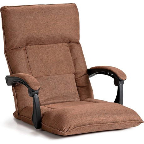 Floor Sofa Chair with 14-Position Adjustable Backrest