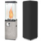 41,000 BTU Propane Patio Heater Outdoor Heater with Lockable Wheels