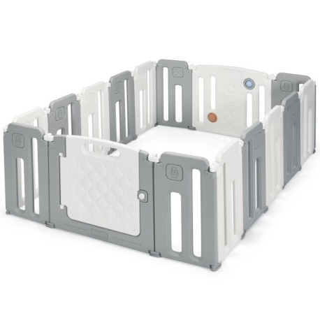 Foldable Baby Playpen with Drawing Board for Indoor Outdoor