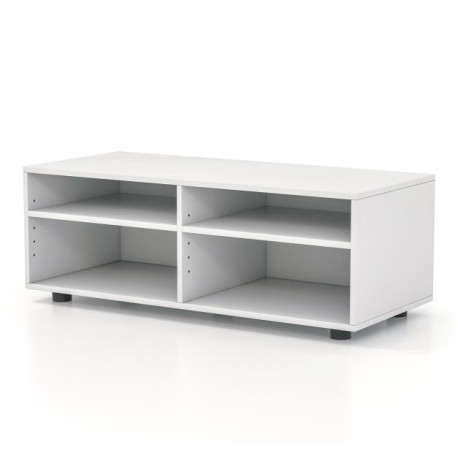 Home TV Stand with 5 Positions Adjustable Shelves for TV up to 4 Cubbies