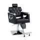 Adjustable Swivel Barber Chair with Padded Backrest