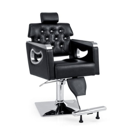 Adjustable Swivel Barber Chair with Padded Backrest