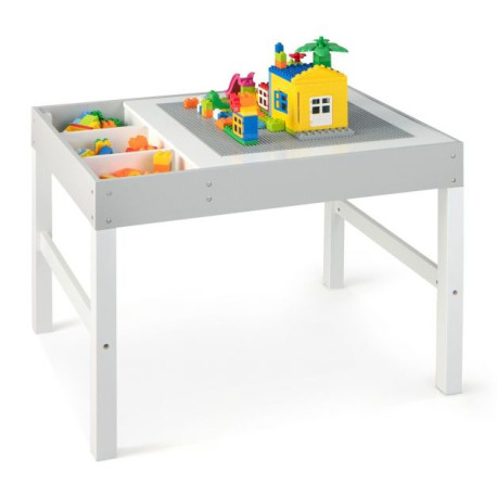 3-in-1 Wooden Kids Activity Table with Reversible and Removable Tabletop