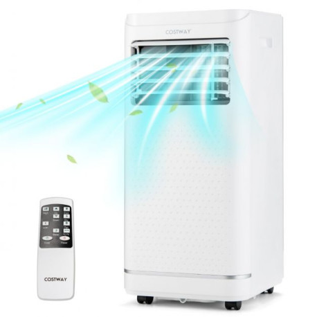 7000/9000 BTU 3-in-1 Portable Air Conditioner with Remote Control and 24H Timer