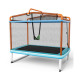 190CM 3-in-1 Kids Rectangle Trampoline with Enclosure Net and Horizontal Bar