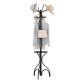 Modern Freestanding Metal Coat Stand with 12 Hooks for Bedroom Entryway