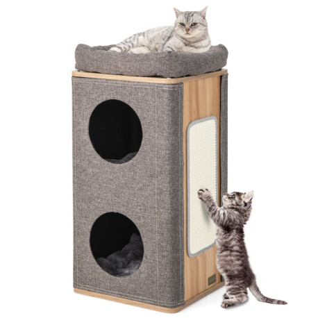 Modern Barrel-Shaped Cat Condo Furniture for Indoor Cats
