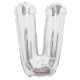 34&quot;&quot;  Letter Balloon - V - Silver