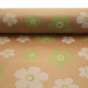 Green &amp; White Fleur Kraft Paper