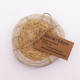 Natural Coaster - Jute &amp; Cotton 10cm  (set of 4) - Ivory Boarder