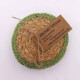 Natural Coaster - Jute &amp; Cotton 10cm  (set of 4) - Olive Boarder