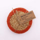 Natural Coaster - Jute &amp; Cotton 10cm  (set of 4) - Clay Boarder