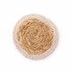 Natural Coaster - Jute &amp; Cotton 10cm  (set of 6) Mixed colours in basket