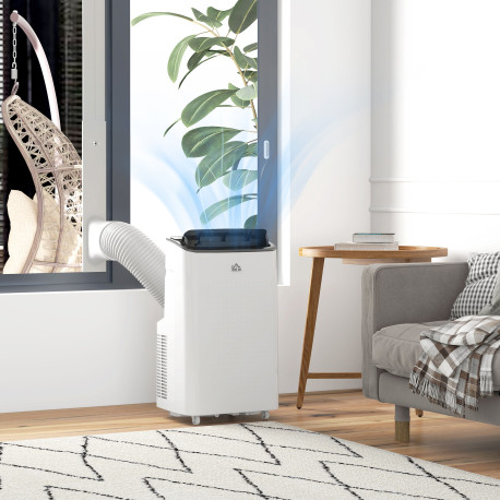 14000 BTU Mobile Air Conditioner for Room up to 35m², Smart Home WiFi Compatible, with Dehumidifier, Fan, 24H Timer