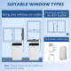 14000 BTU Mobile Air Conditioner for Room up to 35m², Smart Home WiFi Compatible, with Dehumidifier, Fan, 24H Timer