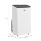 14000 BTU Mobile Air Conditioner for Room up to 35m², Smart Home WiFi Compatible, with Dehumidifier, Fan, 24H Timer