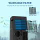 14000 BTU Mobile Air Conditioner, 35m², Smart Home WiFi, with Dehumidifier, Fan, 24H Timer, Window Kit, Black