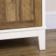 Farmhouse Storage Cabinet, Sideboard Storage Cupboard with Double Doors and Shelves for Kitchen, Bedroom, Living room, Distresse