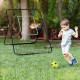 Foldable Football Rebounder Net, with Adjustable Angles - Black