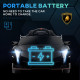 Lamborghini Veneno Licensed Electric Ride-On Car, with Remote, Music, Horn - Black