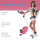 Exercise Bike Fitness Bicycle Indoor trainer Foldable 8-level Magnetic Resistance Adjustable w/LCD Monitor Pulse Sensor, Pink