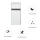 MDF Tri-Compartment Bathroom Storage Cabinet White