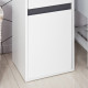 MDF Tri-Compartment Bathroom Storage Cabinet White