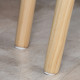 Nesting Coffee Table, Set of 2 Side Tables, Stacking End Tables with Solid Wood Legs, for Living Room Bedroom, White
