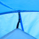 Outsunny 2-3 Man Tunnel Tent with Vestibule, Weather-Resistant Camping Tent with Air Vents for Fishing Hiking, Light Blue &amp; Grey