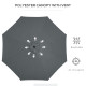Outsunny 3(m) Tilting Parasol Garden Umbrellas, Outdoor Sun Shade with 8 Ribs, Tilt and Crank Handle for Balcony, Bench, Garden,