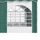 Outsunny 4 x 4m Garden Gazebo with Sides, Galvanised Marquee Party Tent with Four Windows and Double Doors, for Parties, Wedding