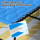 Outsunny Padded Sun Lounger, with Five-Position Reclining Back - Blue